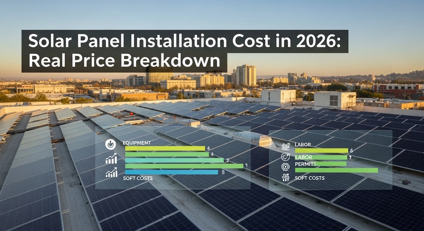 Solar Panel Installation Cost in 2026: Real Price Breakdown