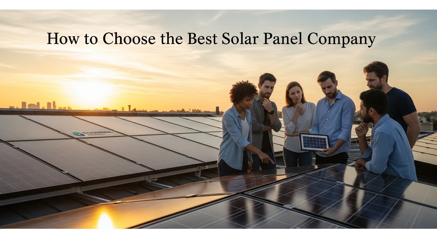 How to Choose the Best Solar Panel Company